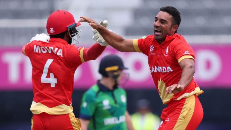 Canada shock Ireland for first win at a T20 World Cup