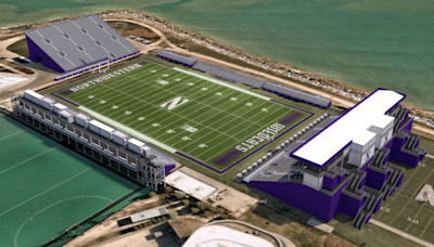 Northwestern sends concept renderings of temporary football field to season ticket holders