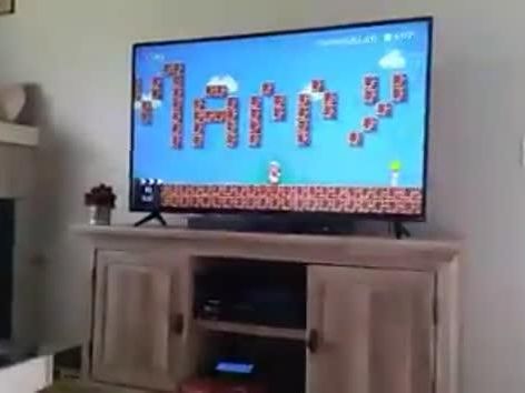 Man pops the question with help from Super Mario Bros.