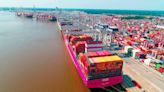 40+ cargo ships waiting to enter Port of Savannah. Beachgoers can see them from Hilton Head