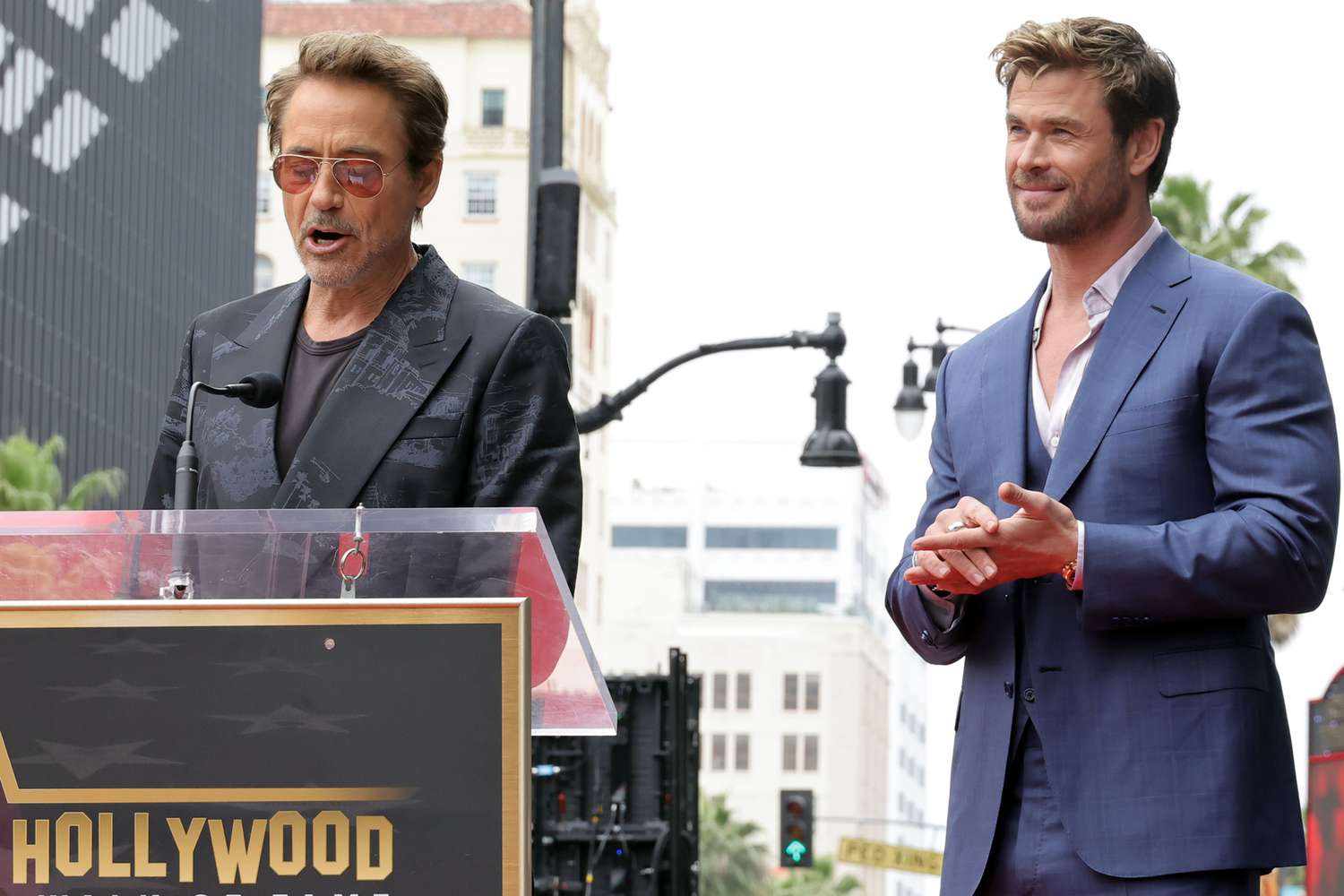Robert Downey Jr. Roasts Chris Hemsworth as the 'Second-Best Chris' in Funny Walk of Fame Tribute