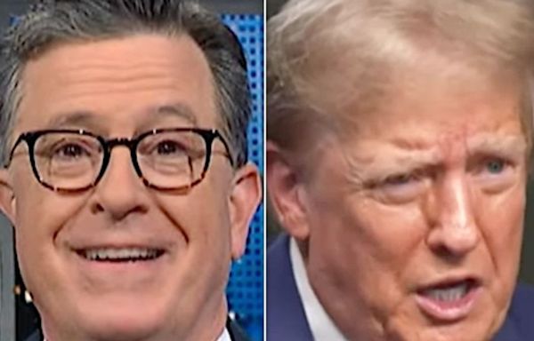 Stephen Colbert Gives Trump Hell Over Baffling Word Salad Claim About Heaven