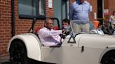 James Cleverly eyes up bespoke sports car and visits pub on Tory campaign trail