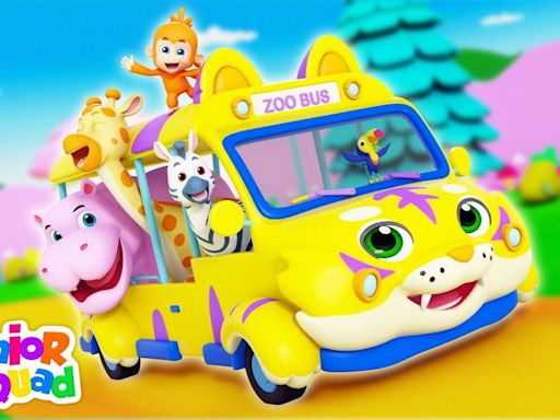 Nursery Rhymes in English Children Songs: Children Video Song in English 'Wheels on the Bus Going to the Zoo' | Entertainment...