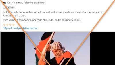 Estados Unidos condenó un lema en apoyo a Palestina pero no lo prohibió; sería inconstitucional