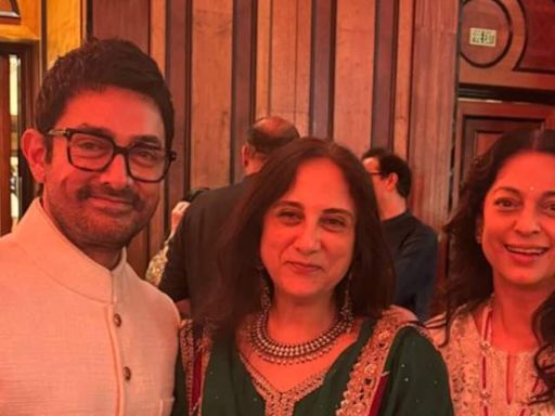 Juhi Chawla reunites with Aamir Khan at his ‘Ammi’ Zeenat Hussain's 90th birthday celebrations