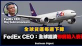 【經濟衰退】FedEx CEO：全球經濟即將陷入衰退