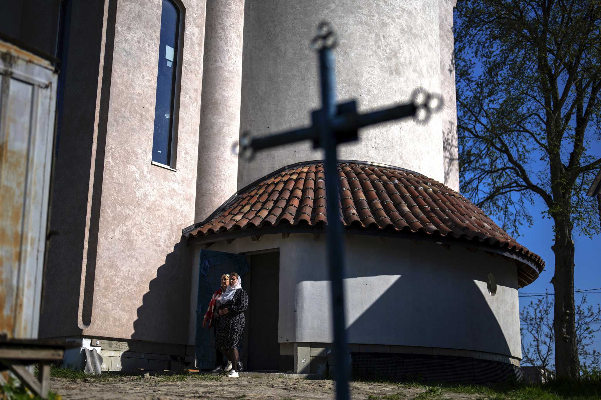 Damaged in war, a vibrant church in Ukraine rises as a symbol of the country's faith and culture