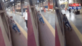 VIDEO: Mumbai Man Performs Dangerous Stunt, Glides On Platform Holding Local Train Handle At Sewri Station
