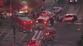 3 hospitalized after 3-car collision involving L.A. police