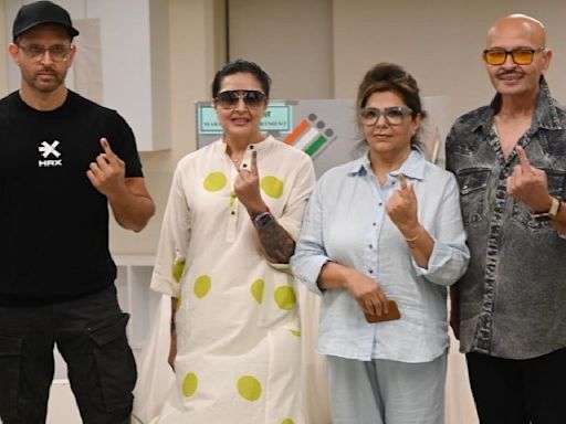 Hrithik Roshan has a special message for all voters as he steps out with family to cast vote for Lok Sabha Elections 2024; WATCH