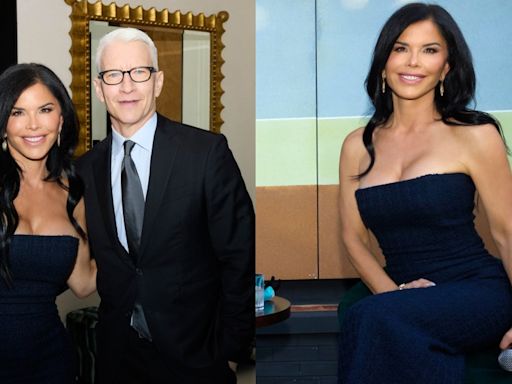 Lauren Sánchez Goes Strapless in Tweed Midi Dress for Children’s Book Launch Event With Anderson Cooper