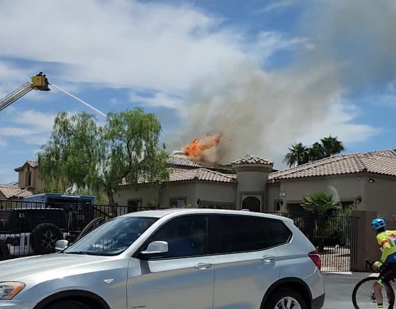 CCFD fights house fire in southwest Las Vegas valley