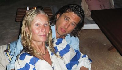 Gwyneth Paltrow is sensational in a tiny bikini alongside husband Brad Falchuk for romantic post to mark wedding anniversary