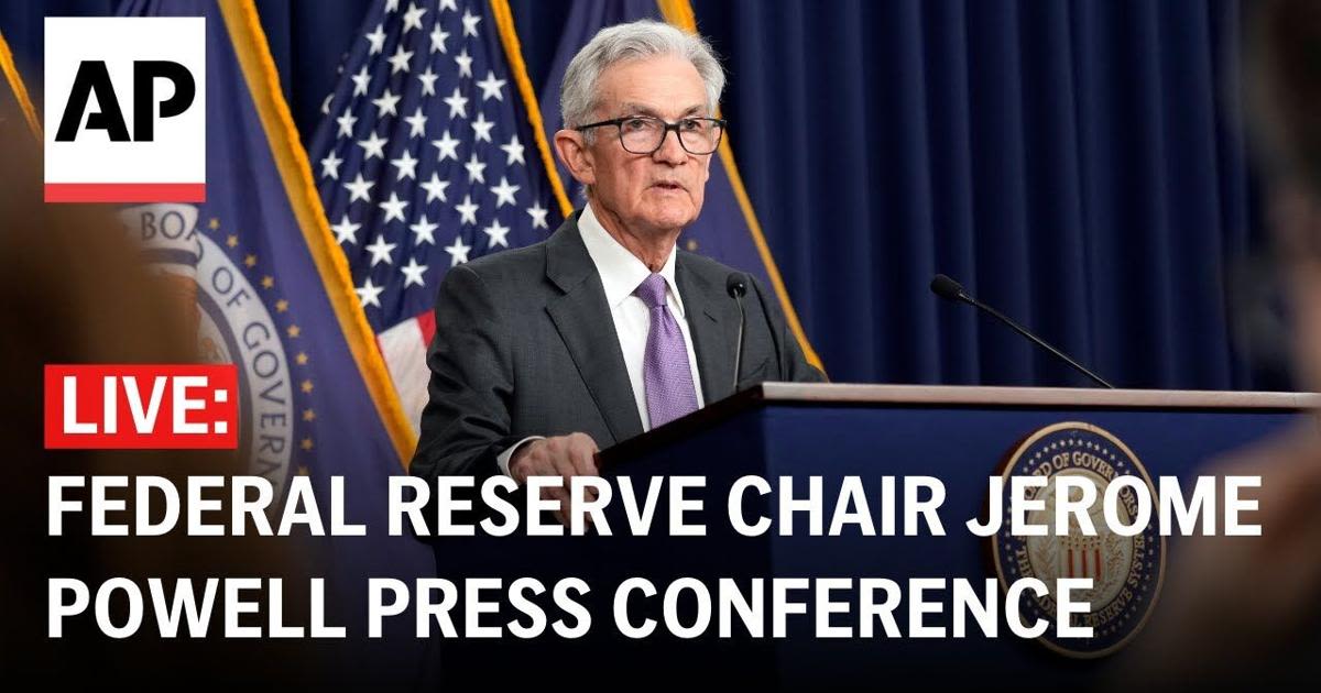 LIVE: Federal Reserve Chair Jerome Powell press conference after Open Market Committee meetings