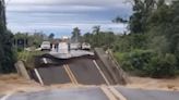 Watch: Man narrowly avoids death after Brazil motorway bridge buckles