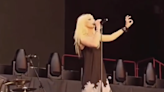 Moment Taylor Momsen bitten by bat while performing live in Spain