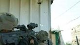 A picture released by the Israeli Army shows its soldiers operating in the Gaza Strip