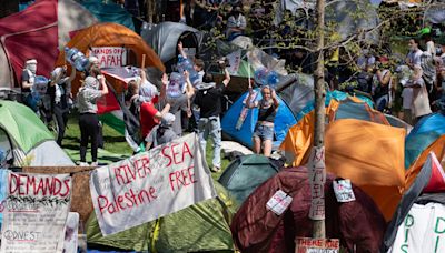 Harvard Encampment Members Refuse ID Checks, Raise Palestinian Flag as Tensions Rise | News | The Harvard Crimson