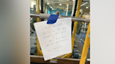Man's note so people don't use gym equipment sparks fury: "So entitled"