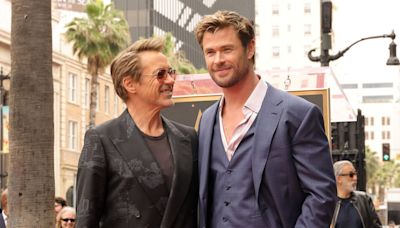 Robert Downey Jr celebrates Chris Hemsworth’s Hollywood Walk of Fame star with Avengers-themed roast