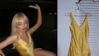 Sabrina Carpenter’s birthday dress from Depop sparks conversation on ethics (and prices) of reselling