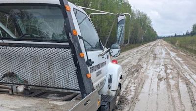 Cumberland House, Sask., has limited access to food, supplies, while Highway 123 is a 'muddy road,' locals say