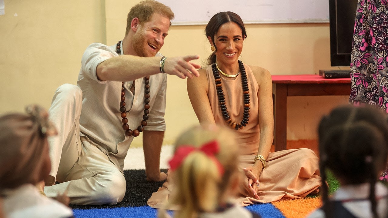 Meghan Markle and Prince Harry Are All Smiles on First Nigeria Trip