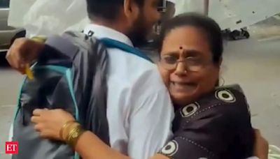 Dombivli vegetable seller's son clears CA exam. Watch viral video of emotional hug with mother on Mumbai road