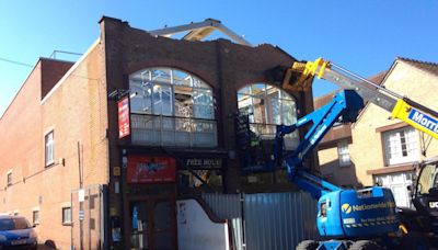 One of Taunton's favourite pubs was rebuilt seven years ago this week