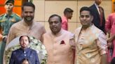 Mukesh Ambani Poses With Aakash Ambani, Anand Piramal; Shloka Mehta Meets Guests At Anant-Radhika's Mameru ...