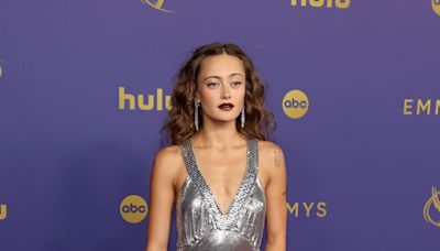 Ella Purnell Is a Goddess in a Shimmering Silver Gown at the 2024 Emmys