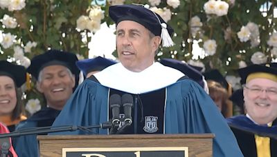 Jerry Seinfeld tells Duke students 'do not lose your sense of humor' following commencement walkout