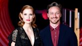 Jessica Chastain reveals toe-tapping 'Macarena' prank she pulled on James McAvoy on Dark Phoenix set