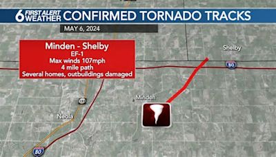 Several tornadoes confirmed from Monday’s storm