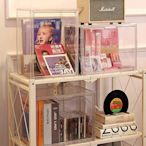 現貨 專輯收納盒展示架柜壓克力箱cd透明防塵碟片架子黑膠唱片收集卡帶 收纳包