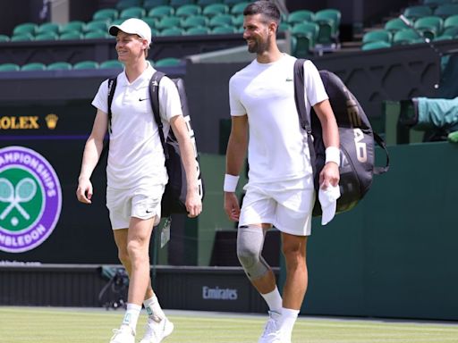 Djokovic y Sinner se enfrentaron en Wimbledon