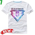 【BIGBANG 權志龍 G-DRAGON】短袖韓國人氣團體T恤(共6種顏色 男版.女版皆有) 購買多件多優惠【賣場二】
