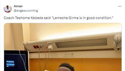 Lamecha Girma's team provide update on Olympian's condition