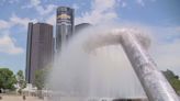 Iconic Hart Plaza fountain in downtown Detroit turned back on