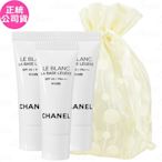 CHANEL 香奈兒 珍珠光感新一代輕盈防護妝前乳SPF40/PA+++(#ROSEE)(2.5ml)*3旅行袋組(公司貨)