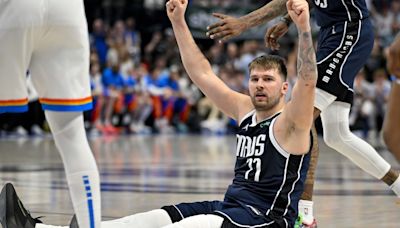 NBA fans roasted Luka Doncic for trying to draw fouls as the Mavericks brutally blew Game 4