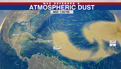 Hazy skies expected through Friday due to Saharan dust plume