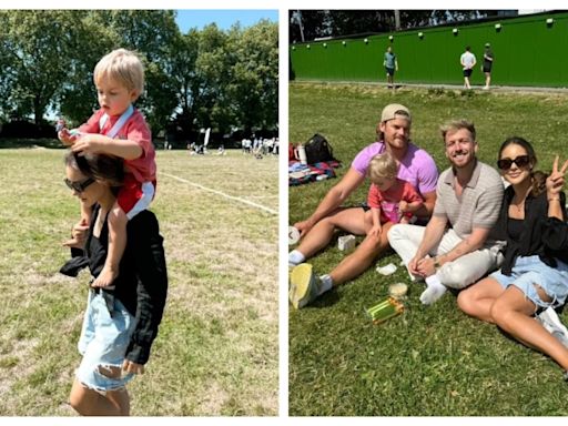 Louise Thompson: Ex-Made In Chelsea star reflects on stoma surgery recovery as she wins race at son's sports day