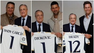 Brady, Djokovic y Andy García, en el palco del Bernabéu para ver el clásico