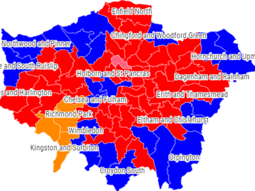 General Election London: Find out who will be your MP from candidates in every constituency on new city map