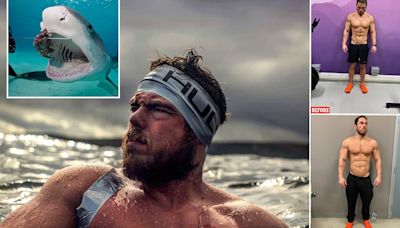 Brit daredevil Ross Edgley attempts to mimic the diet of a tiger shark