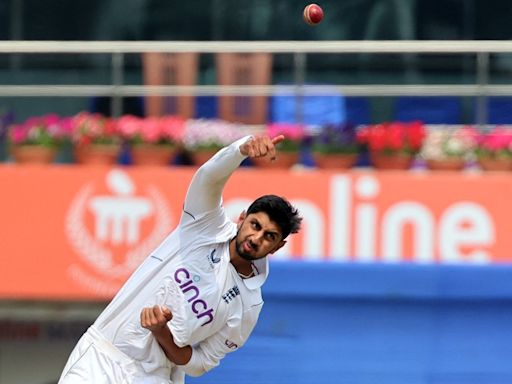 England spinner Shoaib Bashir concedes 38 runs in an over