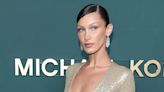 Bella Hadid's naked crystal corset is *everything*