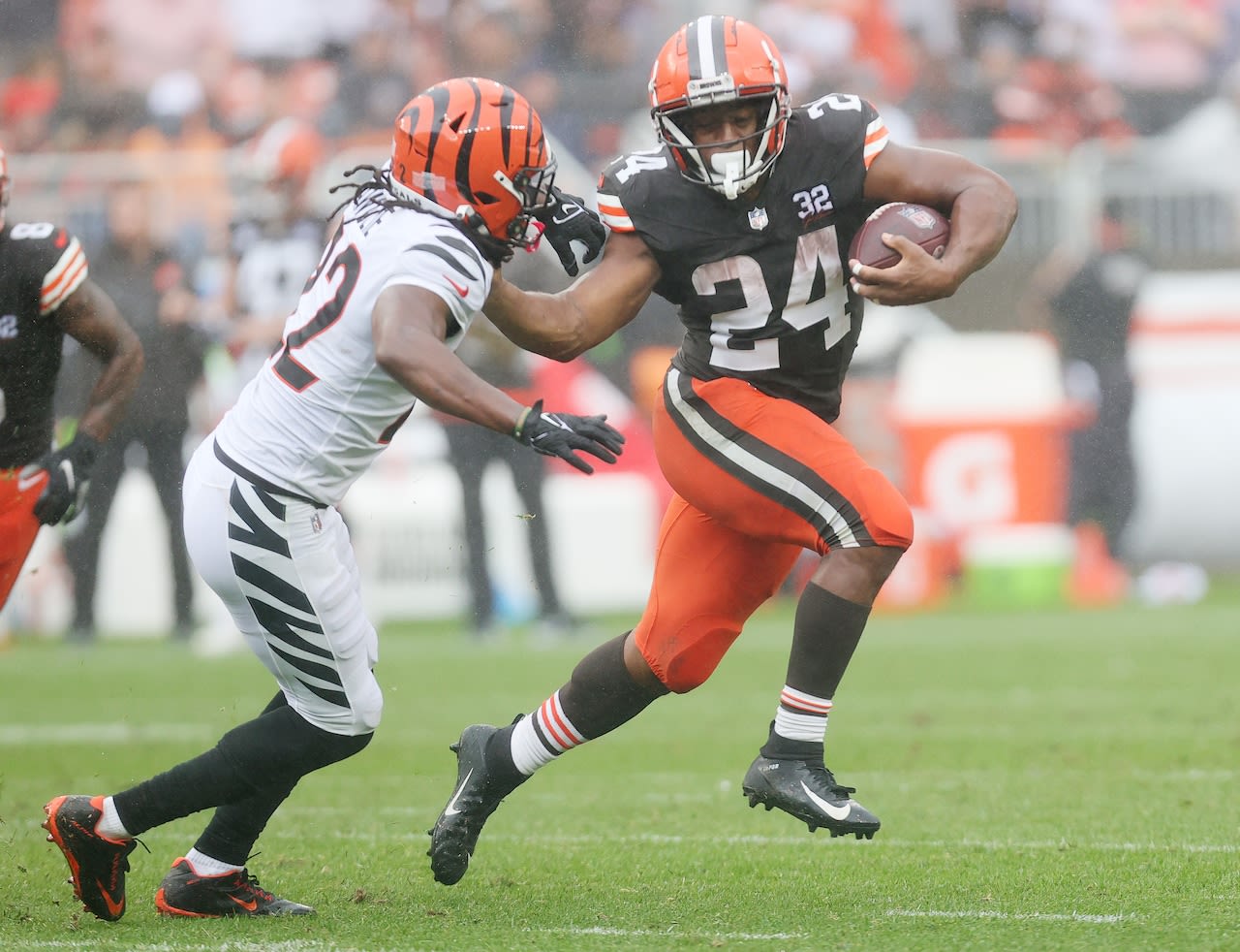 Where does Nick Chubb rank on Pro Football Focus’ list of NFL’s best running backs for 2024?